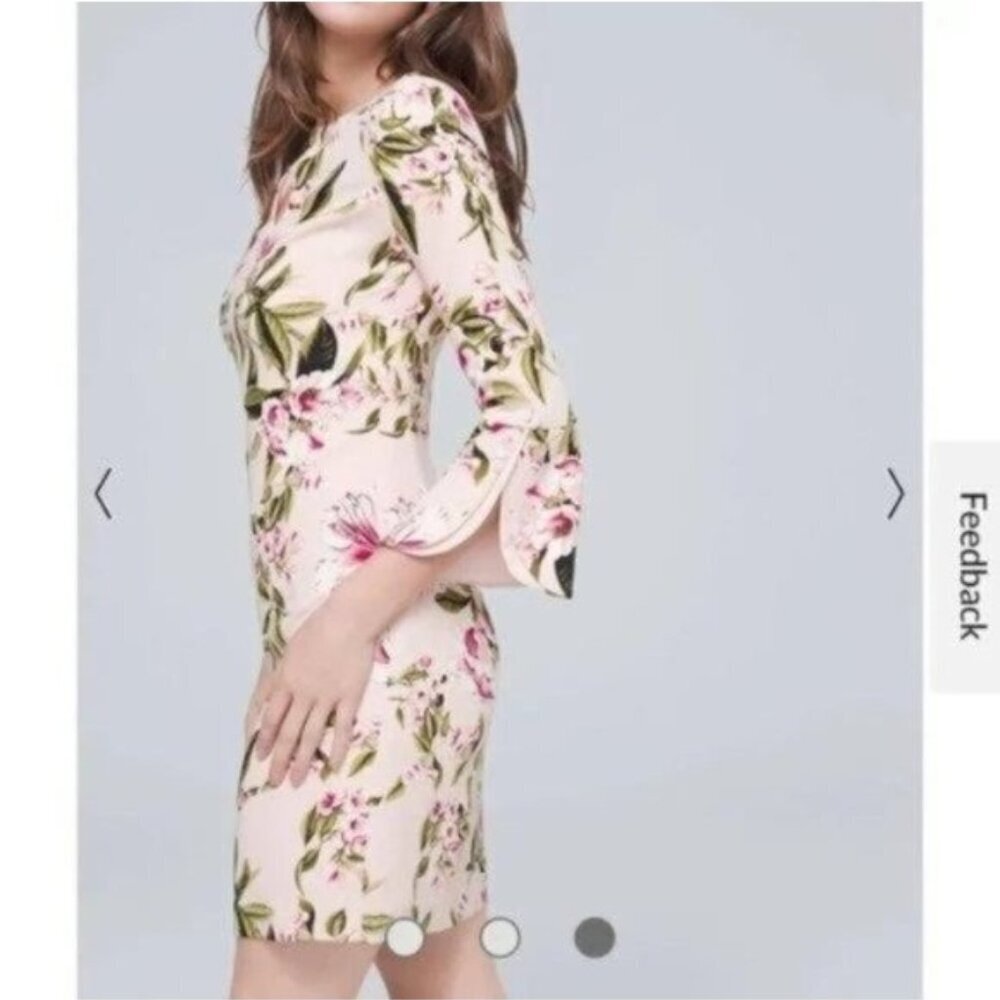 NWOT White House Black Market Petal-Sleeve Petite Shift Dress
